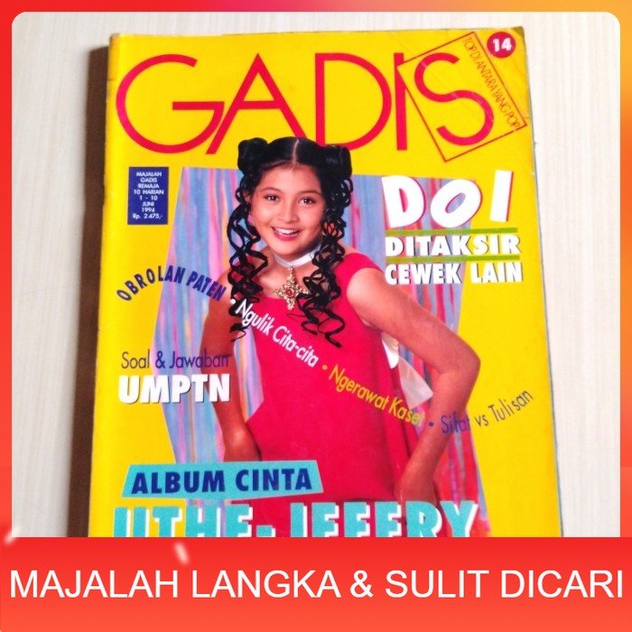 Majalah GADIS No.14 Jun 1994 FIGI GIORFINA Langka