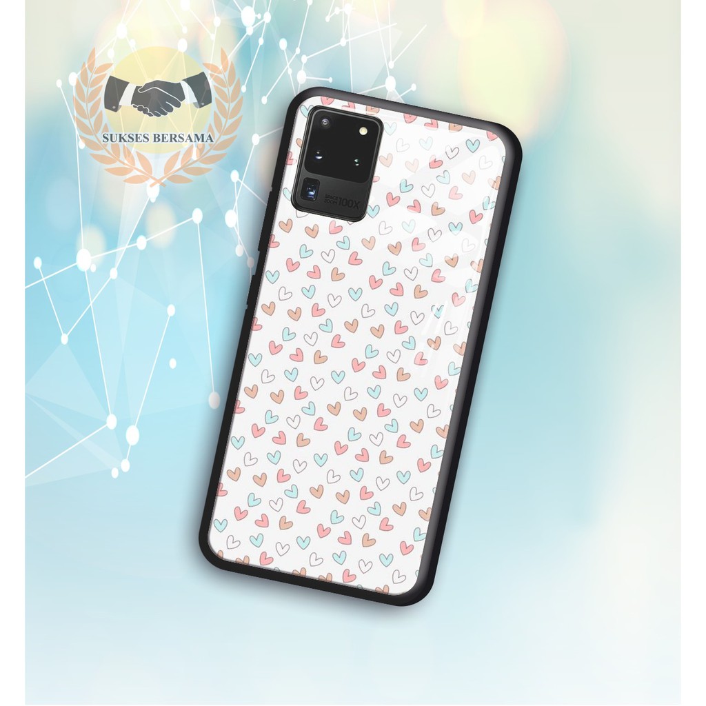 Back case glass LOVE Samsung J2prime G530prime A20 A30 A20s A50 A50s A21s A01 A11 A31 A51 M11 BSB932