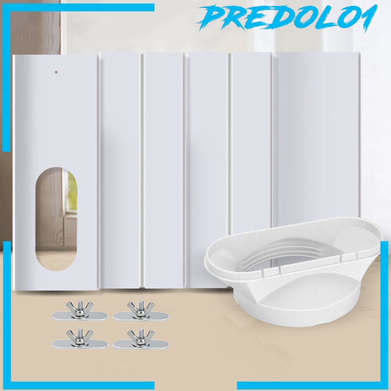 (Predolo1) Panel Segel Jendela Ac Portable Ukuran 43-140cm