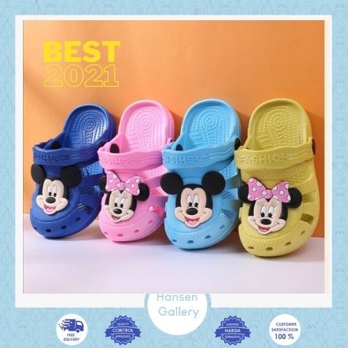 HANSENGALLERY Sepatu Sandal Karakter Anak Sandal Anak Impor Mickey HG A12 Tanpa Kotak