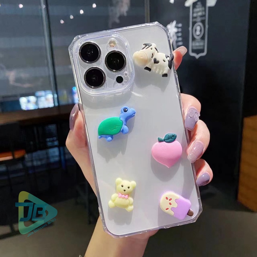 Y022 CLEAR CASE SOFTCASE CLEAR JELLY KARAKTER 3D CUTE OPPO A54 A74 A93 A8 A31 2020 A1K A3S A5S F9 A12 A11K RENO 4 4F JB5327