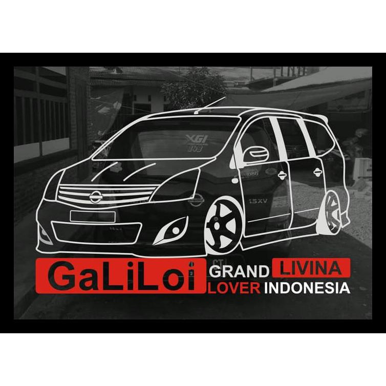 Free Ongkir Sticker Keren Grand Livina Lover Indonesia Ekslusif