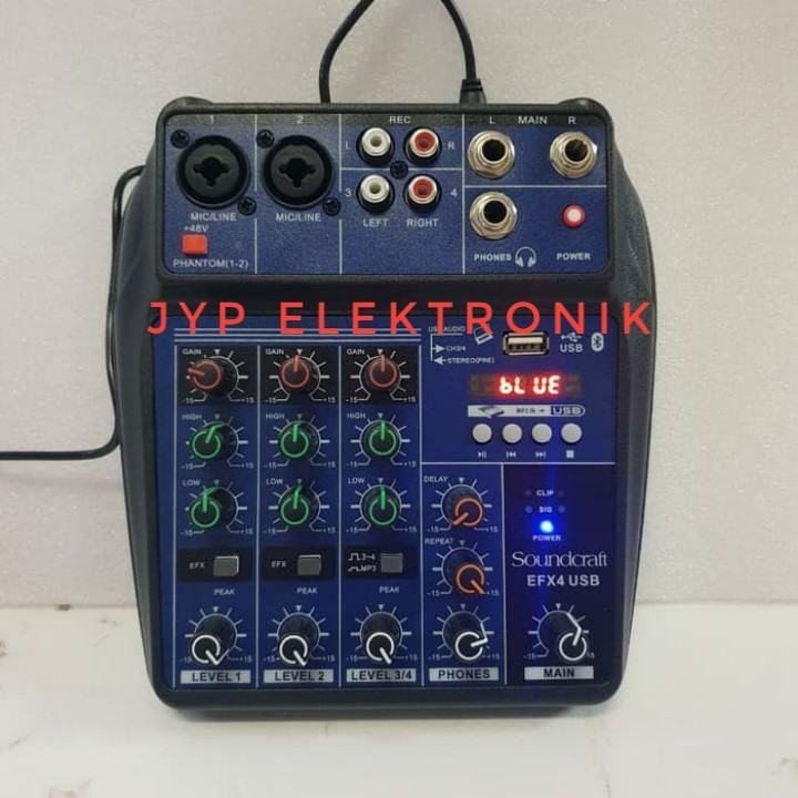MIXER AUDIO SOUNDCRAFT EFX4 / EFX 4 4 CHANNEL USB-BLUETOOTH