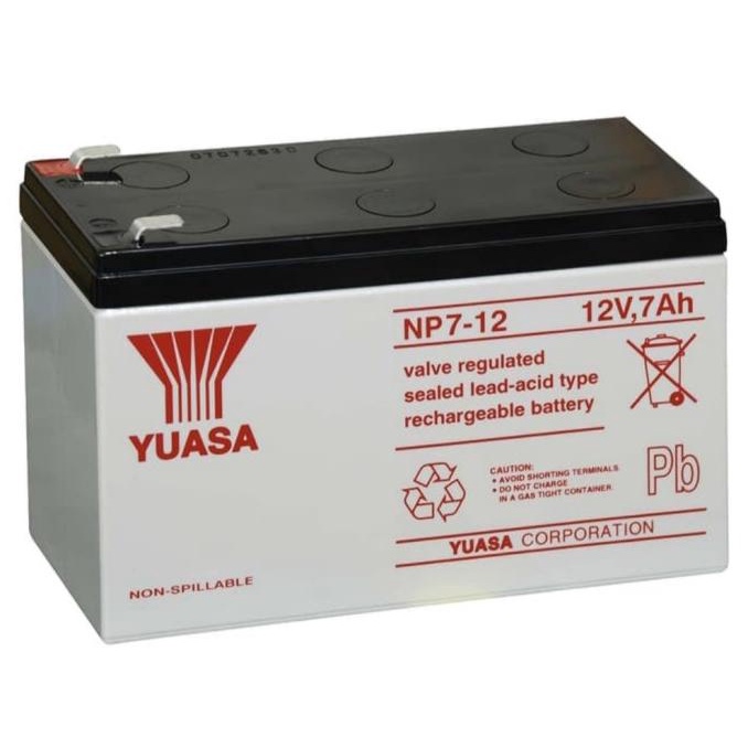 Aki baterai kering (MF battery) Yuasa 12v 12volt 7Ah 7 Ampere UPS