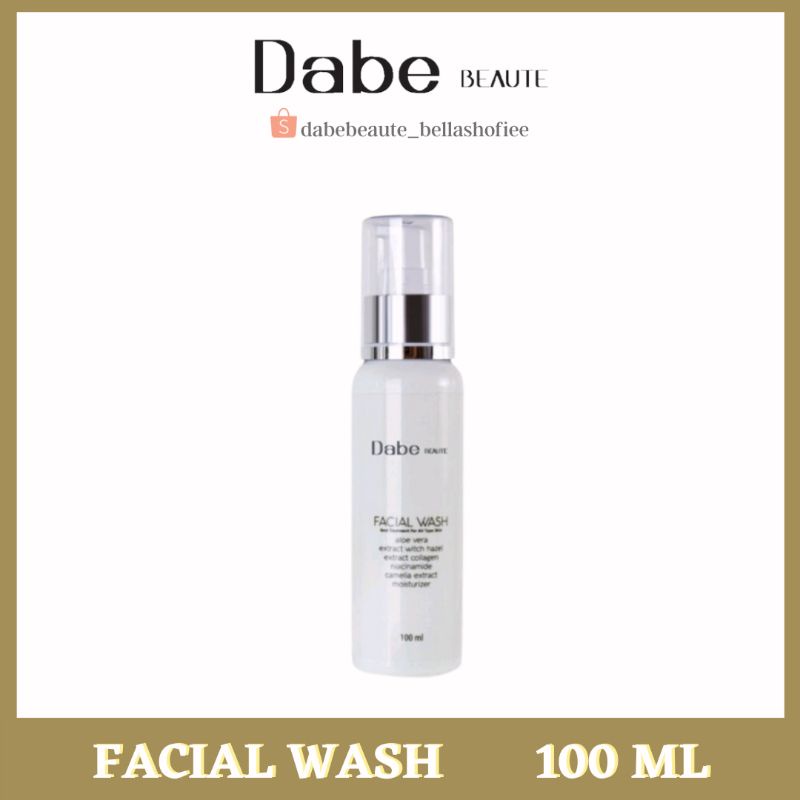 (BELI 2pc FREE PEEL MASK+DISC 5RB) DABEBEAUTE FACIAL WASH EXTRACT ALOE VERA COLLAGEN MENGANGKAT SEL 