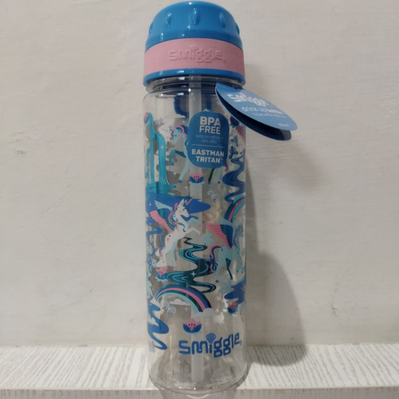 ori original smiggle bottle drink upstart unicorn blue pink termos botol tempat wadah minum anak BPA