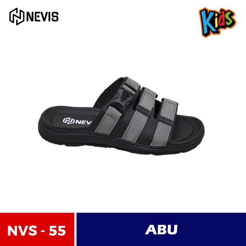 Sandal Anak Laki Laki Perempuan Kekinian Original Nevis Nvs 55 Sendal Anak Sandal Slop Anak