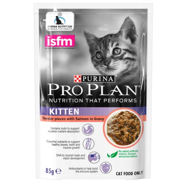 PRO PLAN POUCH KITTEN SALMON 85GR