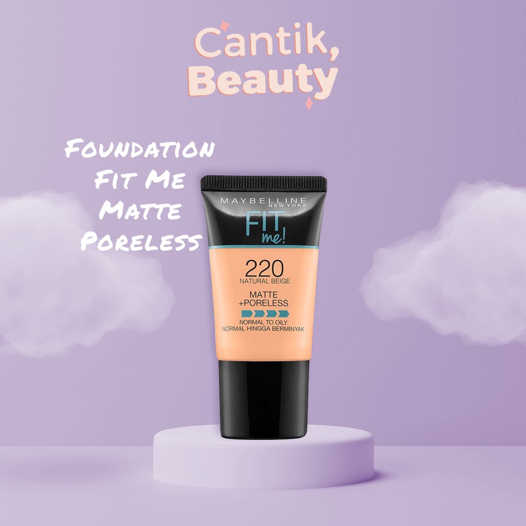 Jual Maybelline Fit Me Matte + Poreless Foundation Make Up (Tahan Lama ...