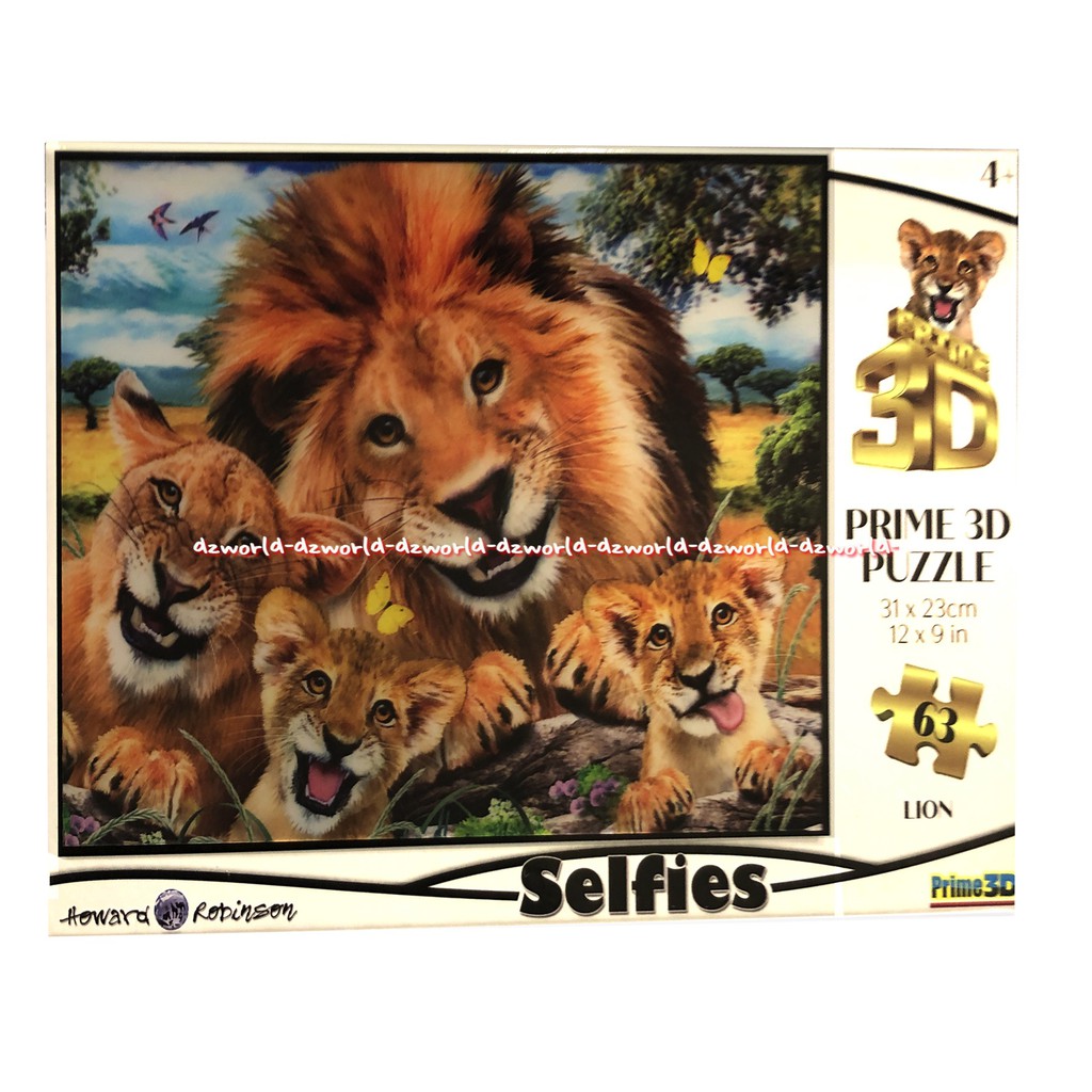 Prime 3D Puzzle 63Keping Selfies Lion King Family Howard Robinson Puzel Susunan Singa