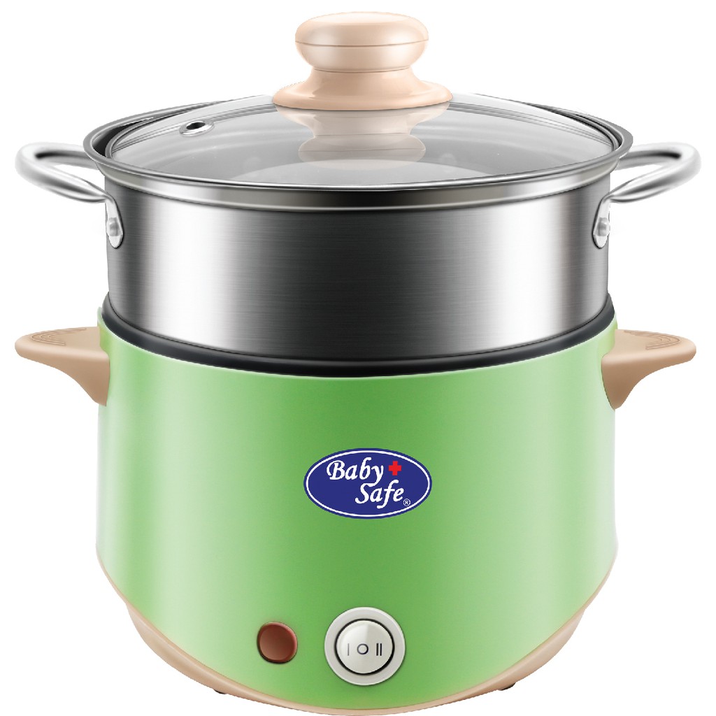 BABY SAFE MURAH  MULTI-FUNCTION HOT POT &amp; STEAMER ( LB011 ) BABYSAFE MPASI FOOD MAKER KADO BAYI