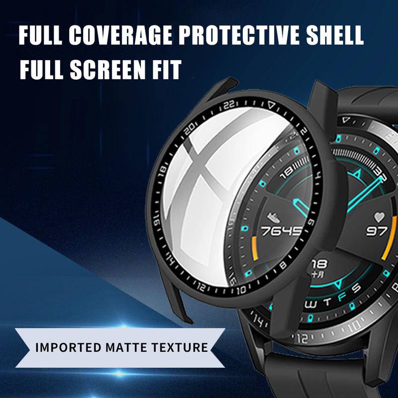 Case Pelindung Layar Tempered Glass Bumper Full Cover Untuk Huawei Watch GT3 42mm 46mm GT 3 42mm 46mm