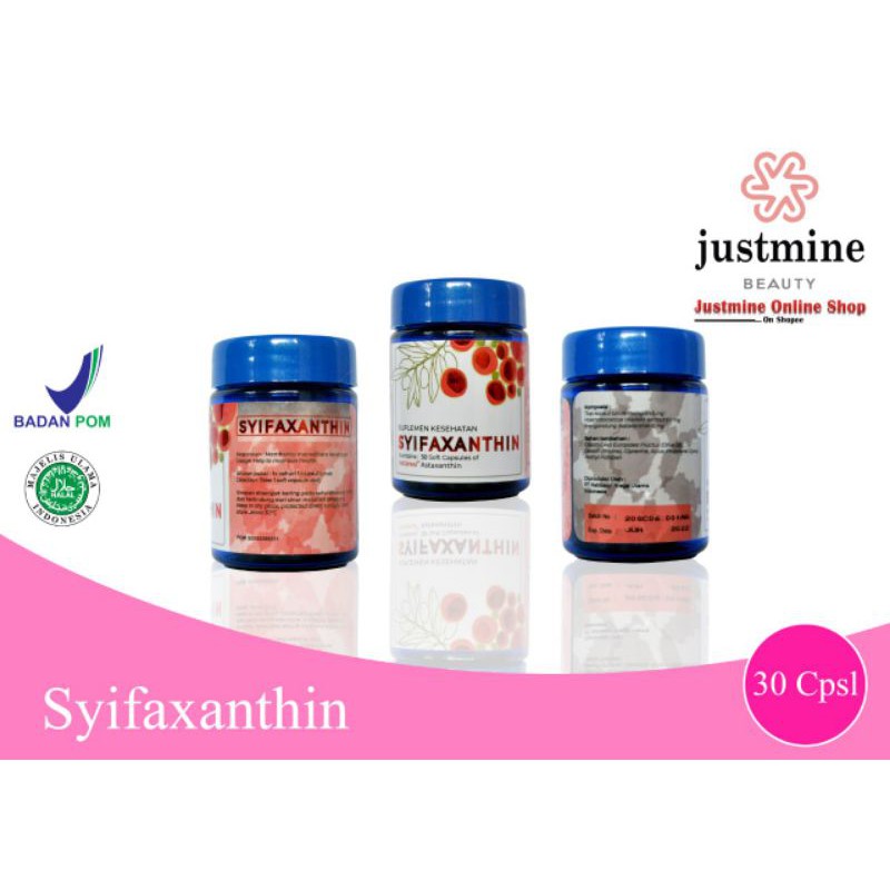 JUSTMINE BEAUTY SYIFAXANTHIN/SUPLEMEN KESEHATAN KULIT