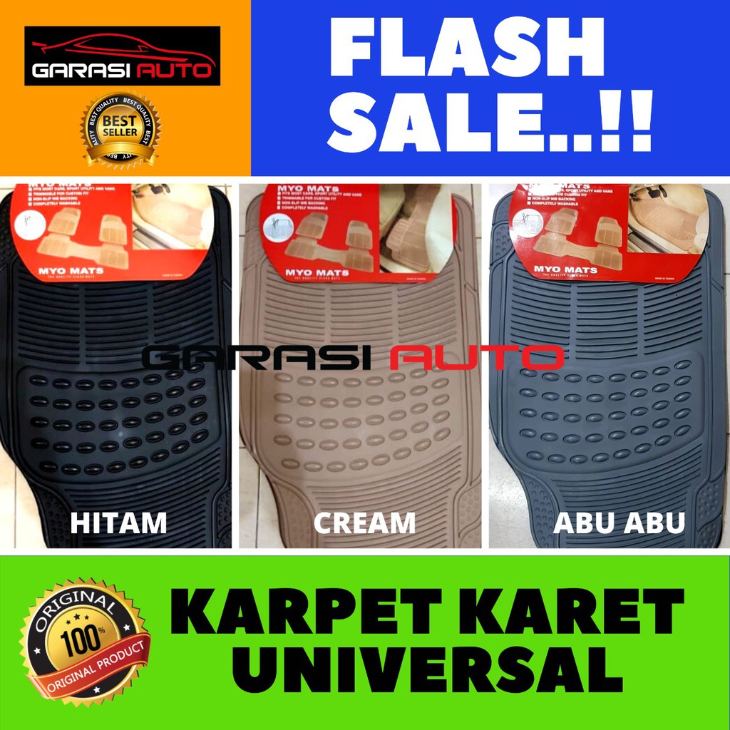 Karpet Karet Continental Lantai Dasar Mobil Universal