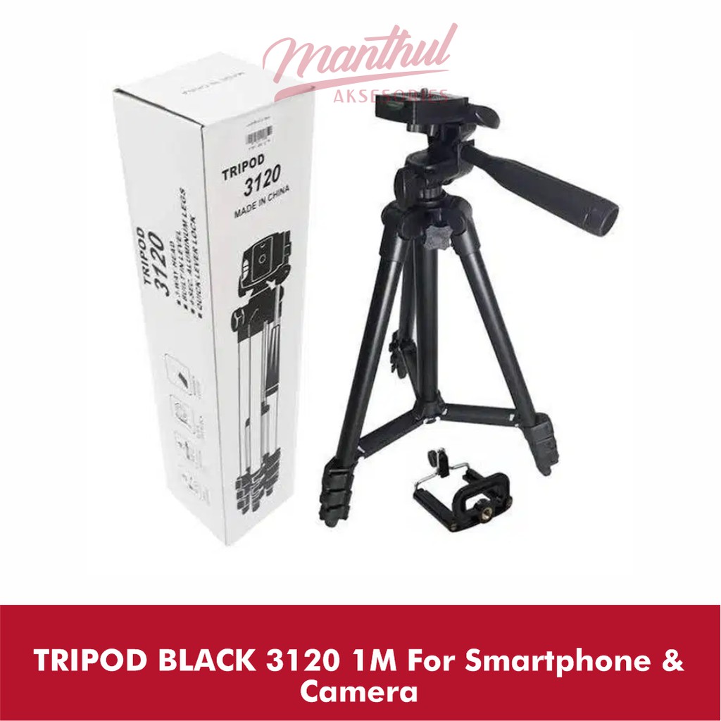 TRIPOD BLACK 3120 1M For Smartphone &amp; Camera