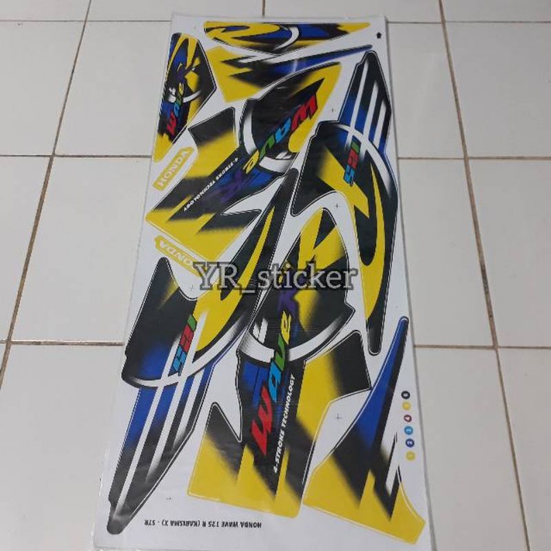 sticker lis striping variasi honda karisma 125 - karisma x 125 - wave R