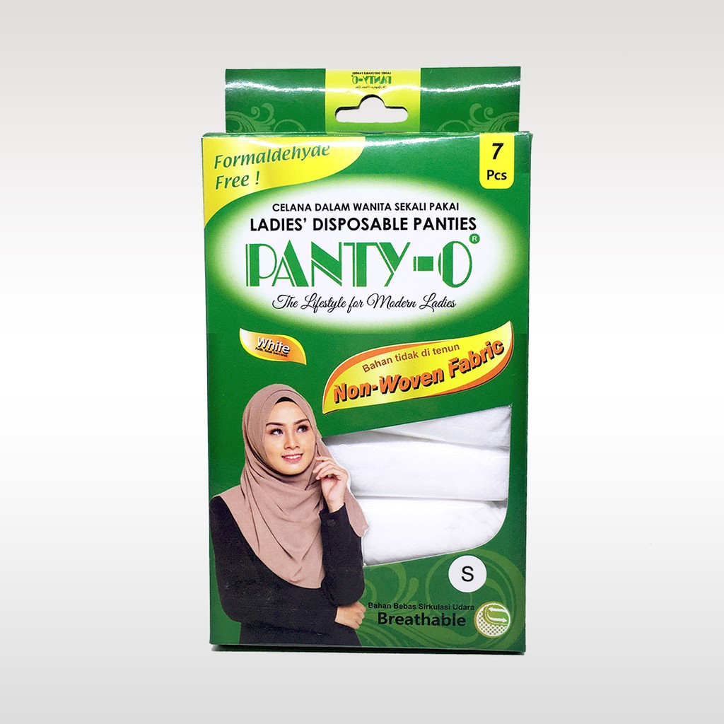 

Panty-O / Celana Dalam Sekali Pakai Wanita / Disposable Panties / Panties Umroh&Haji PUTIH - 7Pcs