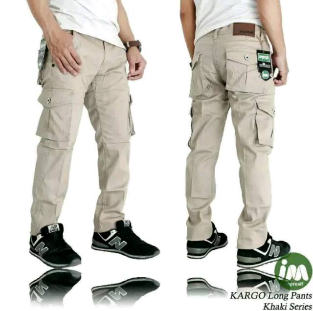 Celana cargo pria cargo long pants cargo panjang