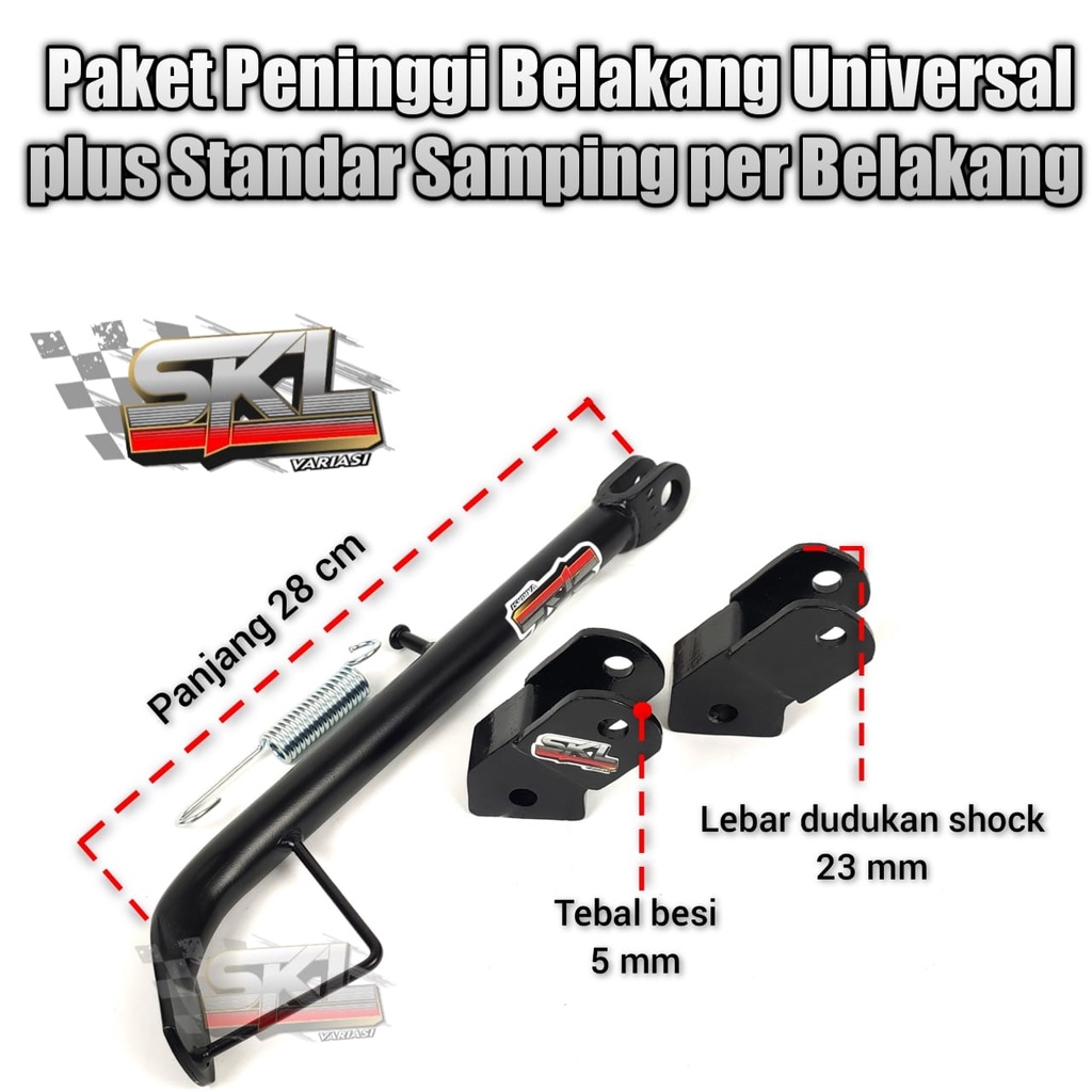 Paket Peninggi Shock Belakang Honda Tiger Megapro Motor Bebek Dengan Double Shock Swing Arm Kotak