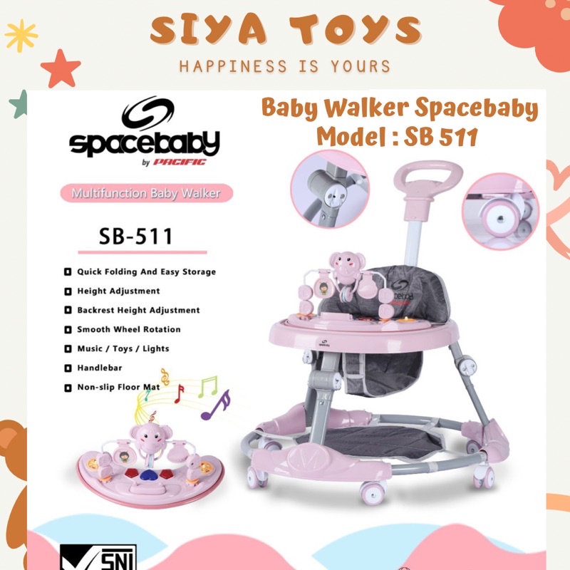 SIYA ✨ FREE BUBBLEWRAP Baby Walker Apolo Space Baby SB 513 512 511 516  506 SB 507 SB 509 701 711 316 709 BABY WALKER MASTELA SS 801 T 802 T Alat Bantu Belajar Berjalan Bayi SB513 SB 512 SB 511