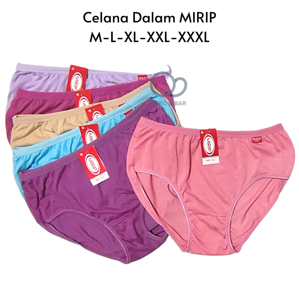 Celana Dalam CD Wanita Polos Halus Merk MIRIP Size M-L-XL-XXL-XXXL Undies Cewek Dewasa Remaja Jumbo Halus Lembut