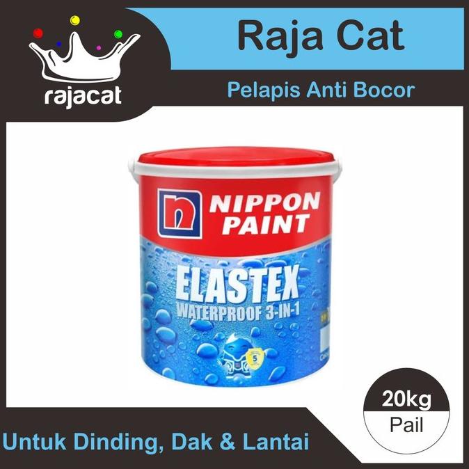 Cat Pelapis Anti-Bocor Nippon ELASTEX Abu/Putih 20kg
