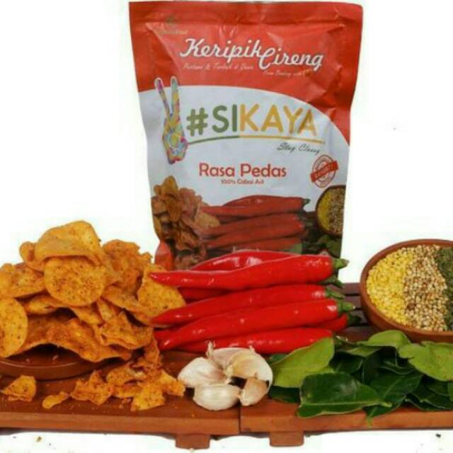 

KERIPIK CIRENG #SIKAYA asli original Indonesia, dominasi khas bumbu rempah2 camilan tradisional.....