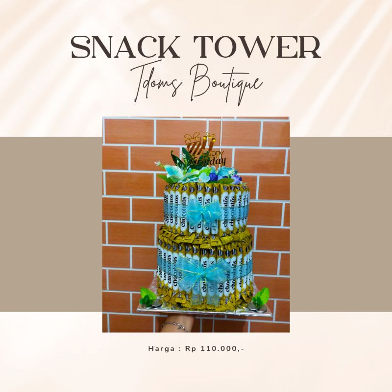 Tower Cake / Snack Cake / Kue Ulang Tahun _ Chocolatos