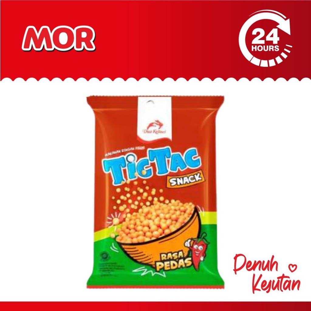

DUA KELINCI Tic Tac Rasa Pedas Snack Pilus Spicy 90 gr