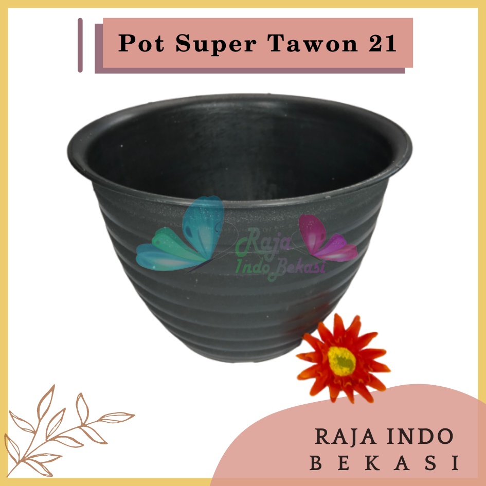 Pot Super Tawon 21 Cm Hitam By Garden Of Love Pot Tawon Putih Bkn Pot Tawon Pirus 18 20 24 25