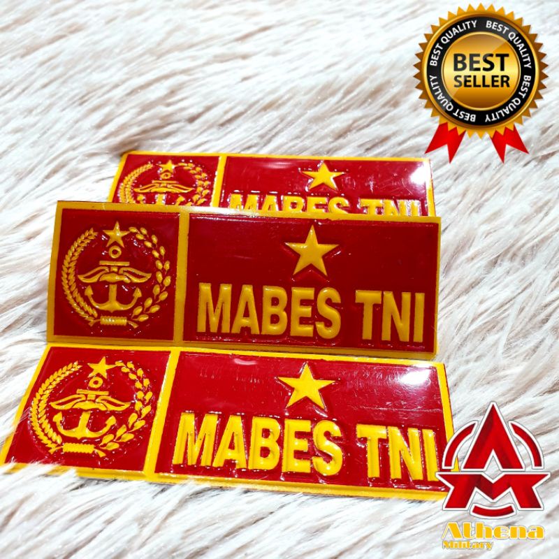 Stiker Plat motor MABES TNI | stiker plat mobil Mabes Tni |Stiker plat embos