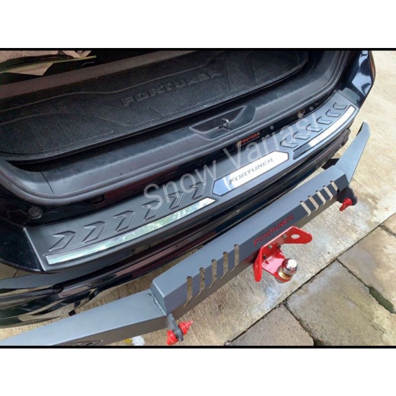 Sillplate Belakang All New Fortuner GR SPORT 2021 Platinum Hitam List Lis Chrome