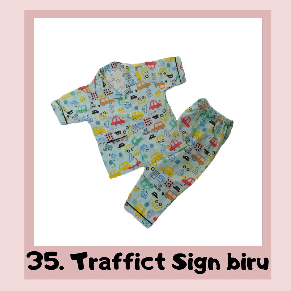 Piyama anak usia 0-6 bulan cowo//piyama murah//piyama anak//piyama karakter anak