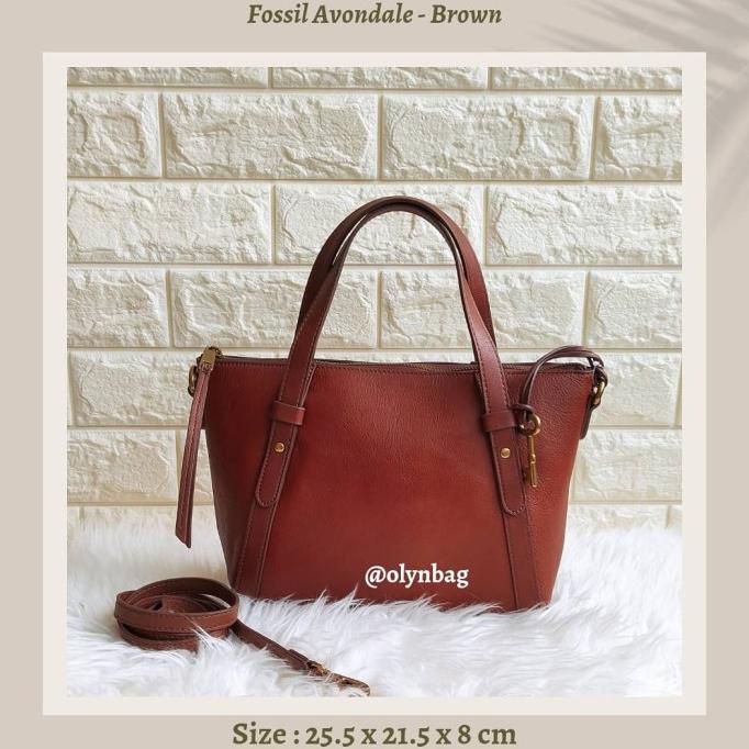 Tas Fossil Avondale Satchel - Brown