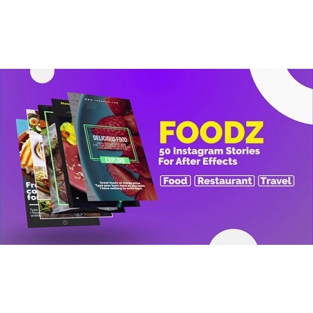 Foodz Instagram Stories - After Effects Project Files