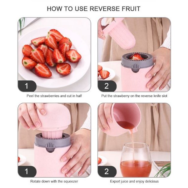 BOSJKT0041 Alat Peras Jeruk &amp; Lemon Pemeras Jeruk Juicer Extractor Mini Manual Fruit Cup