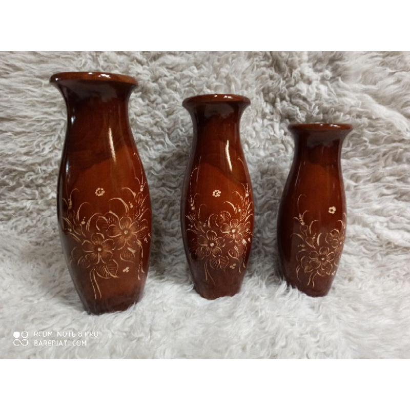 vas kayu - vas kayu jati - vas bowling - vas meja - vas bunga - barep jati