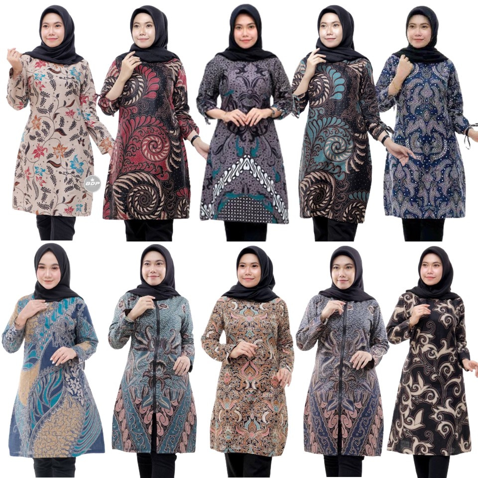 Pusat Grosir Emhabatik | Terlaris Serut Genes Jelita Tunic Navbor Yelbor Whitbor Creambor Tunik Batik Modern d5NrJZCDpYerb