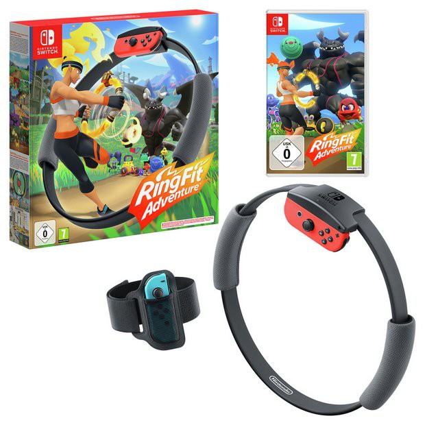 Nintendo Switch Ring Fit Ringfit Adventure Video Game Ready stock Original