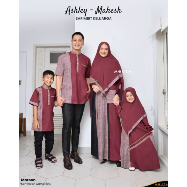 [Puby] ASHLEY DRESS SET BY MOUZA INDONESIA | SARIMBIT MOUZA TERBARU 2022 | SARIMBIT COUPLE KATUN | G