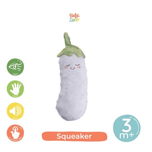 Baby Loop Squeaker Mainan Boneka Bunyi Genggam Baby Motorik - Babyloop Sensory Sensoric Toy Toys Squeaking