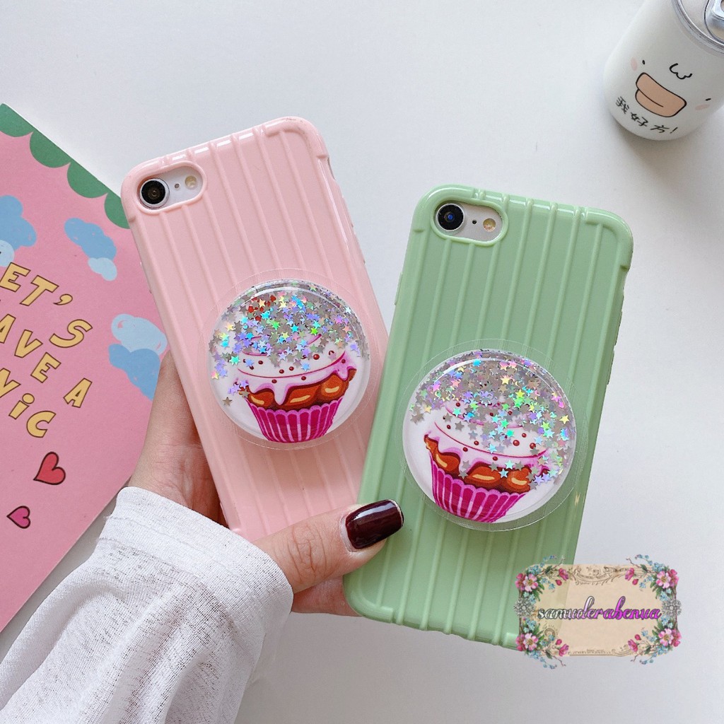 SOFTCASE POPSOCKET GLITTER OPPO RENO 2 2F 2Z ACE 3 4 4F 5 A31 A8 A91 A5 A9 2020 SB537