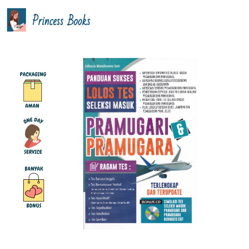 BUKU LOLOS TES SELEKSI MASUK PRAMUGARI & PRAMUGARA | Hafamira