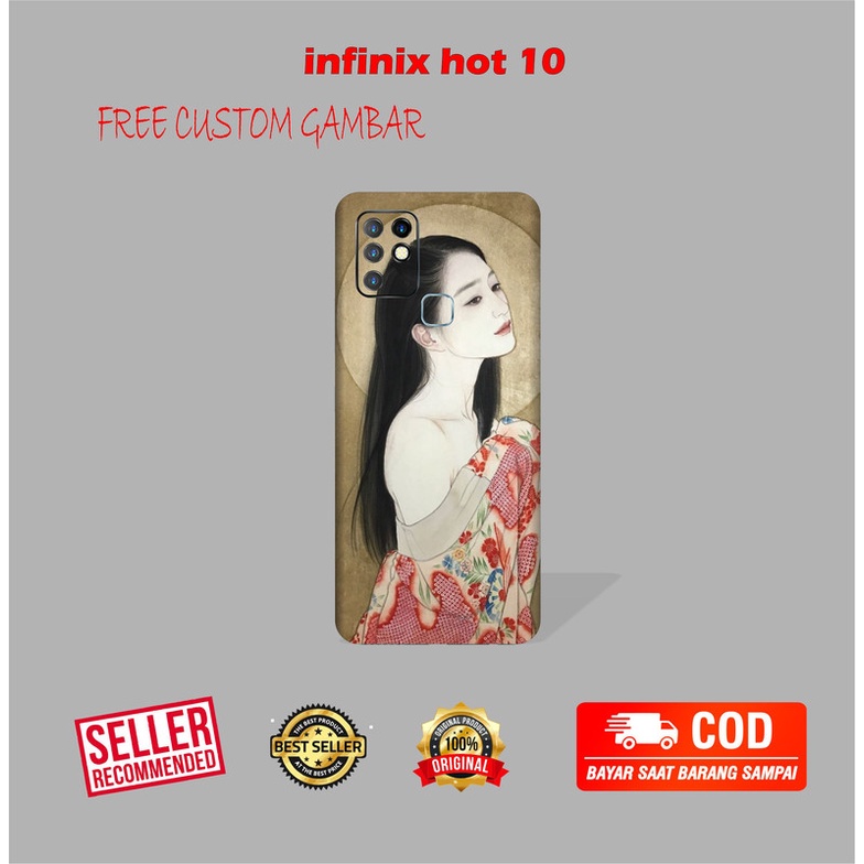 GARSKIN/STICKER HANDPHONE INFINIX HOT 10 CUSTOM