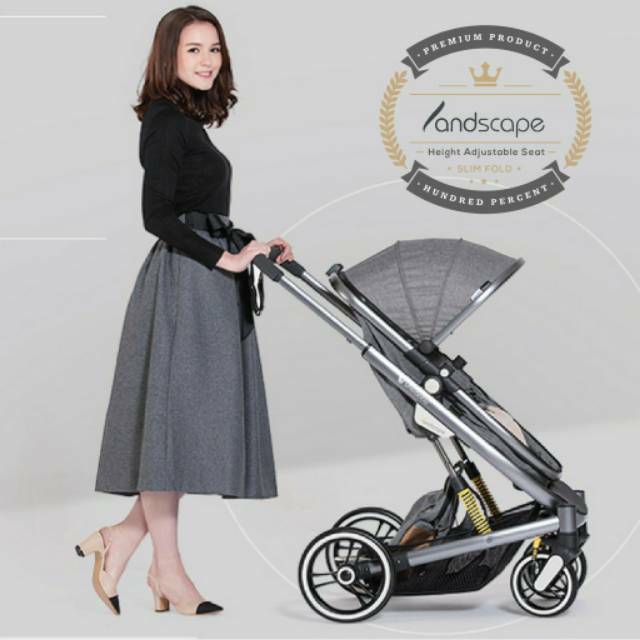 Stroller Kereta Dorong Bayi Hadap Ibu Cocolatte BNS CL 2029BR Landscape