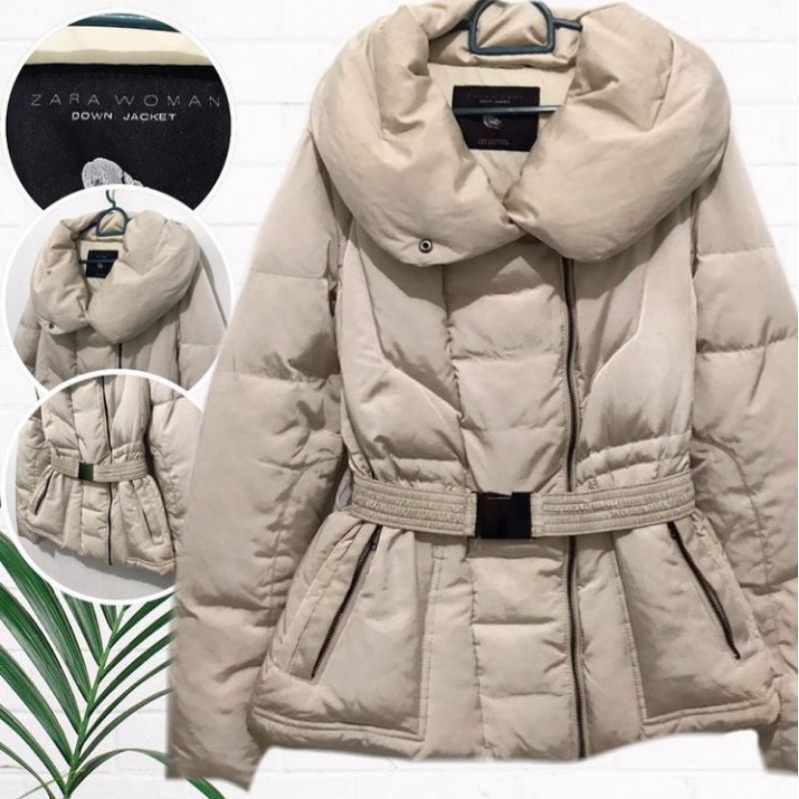 PRELOVED JAKET COAT MUSIM DINGIN BAHAN SEMI PARASUT LEMBUT ZARA ORIGINAL SEKALI PAKE DOANG