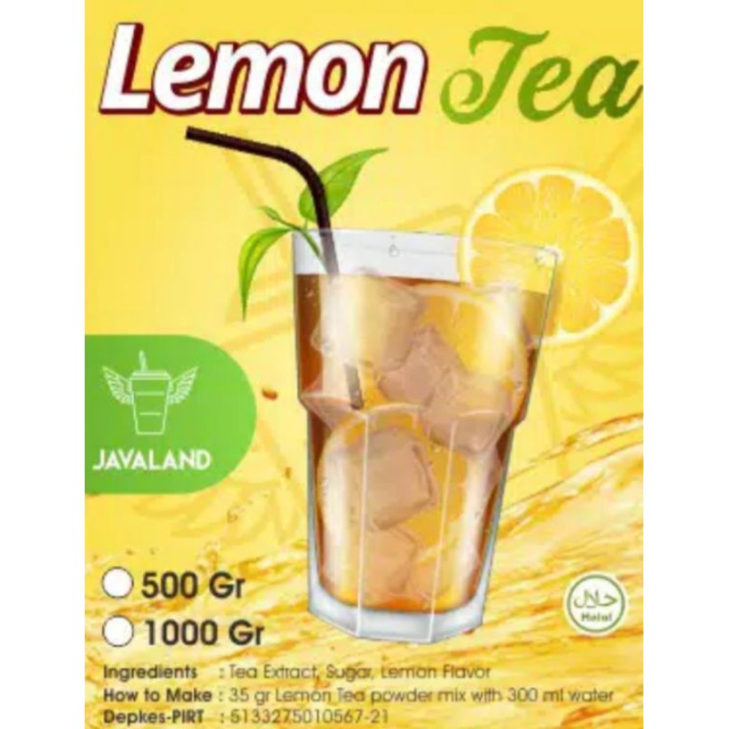 

bubuk minuman lemon tea 1 kg