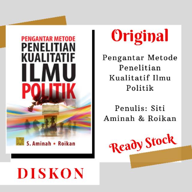 Buku Original Pengantar Metode Penelitian Kualitatif Ilmu Politik Siti Aminah Roikan Shopee Indonesia