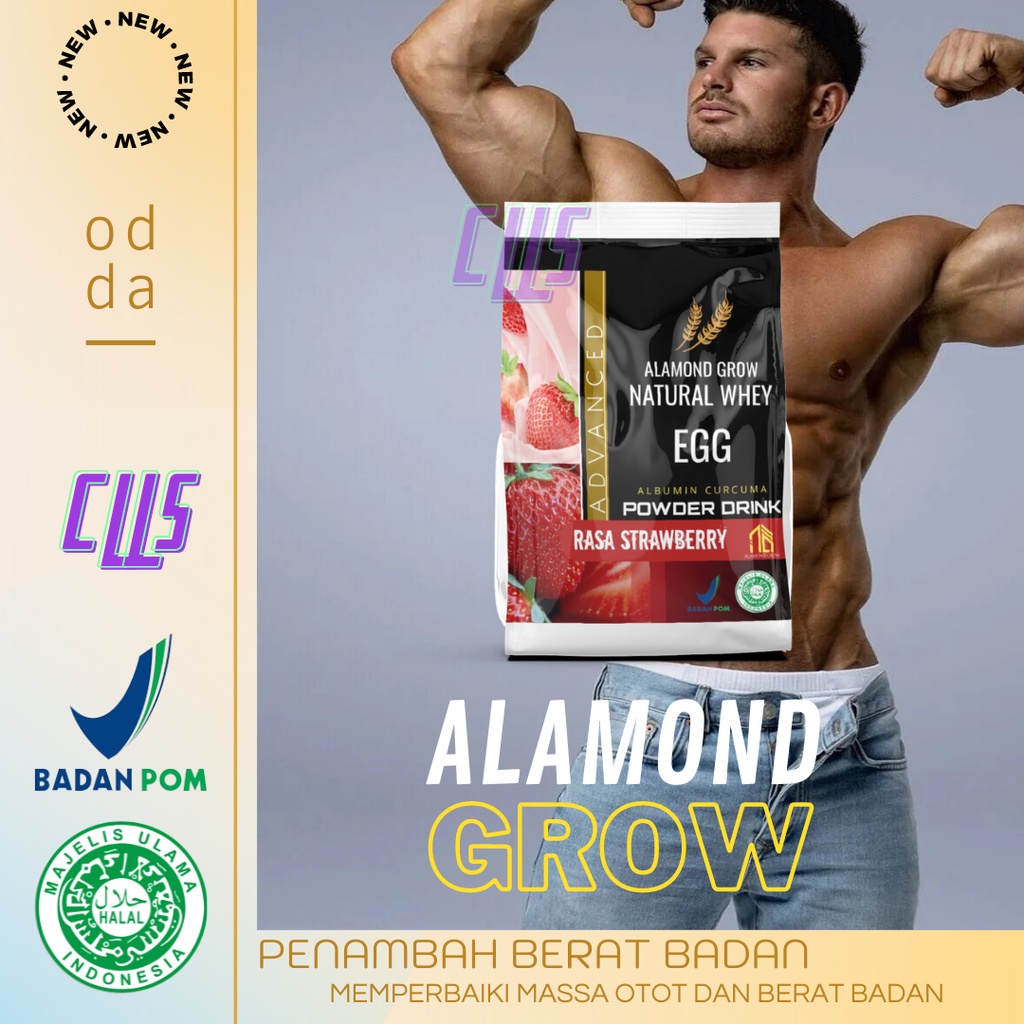 [COD] Alamond Grow Susu Penambah Berat Badan Original Ampuh | Tanpa Efek Samping
