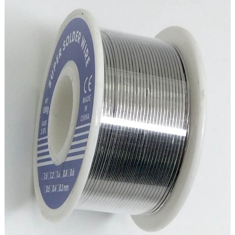 Kawat Timah Solder 63/37 0.8mm 100 gr